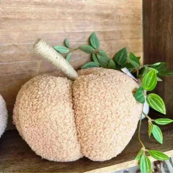 NEW Teddy Bear Fuzzy Pumpkin Fall Home Decor - So Soft and So Stinking Cute! - Picture 3 of 7